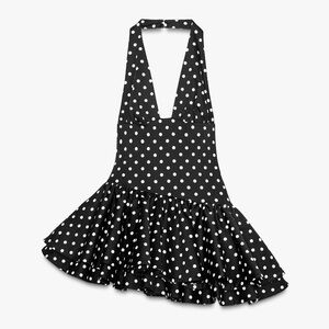 Zara Black and White Polka Dot Dress